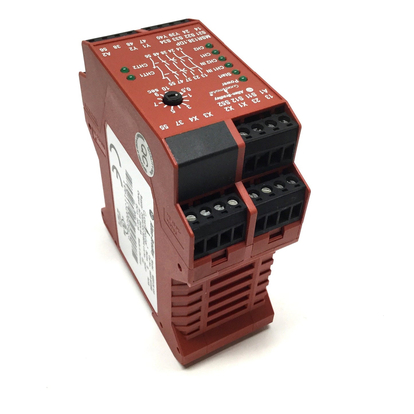 Used Allen Bradley MSR138.1DP Guardmaster Safety Relay w/Delayed Outputs 24V AC/DC