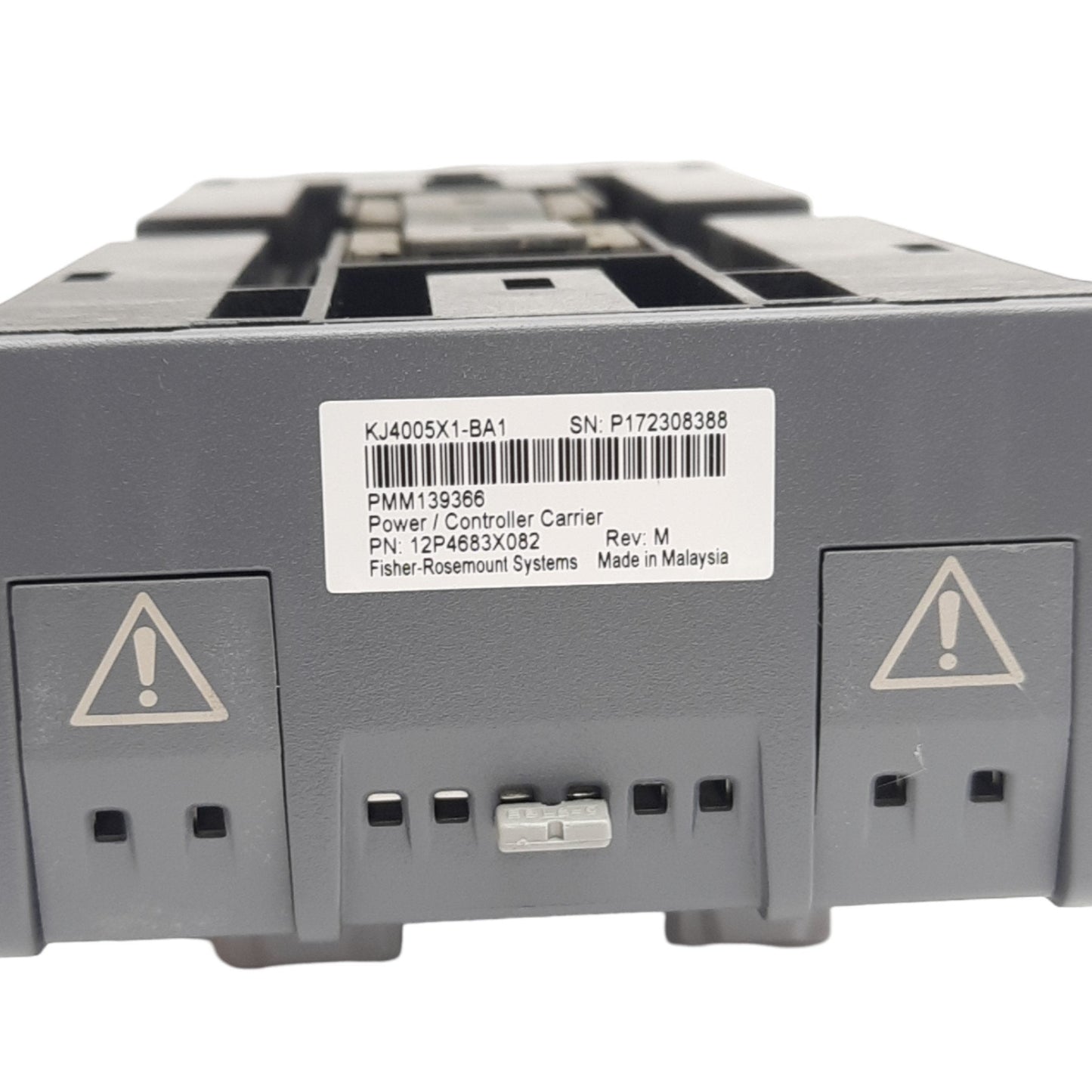 New Emerson KJ4005X1-BA1 DeltaV Rev M Power Controller Carrier, DIN Rail Mount