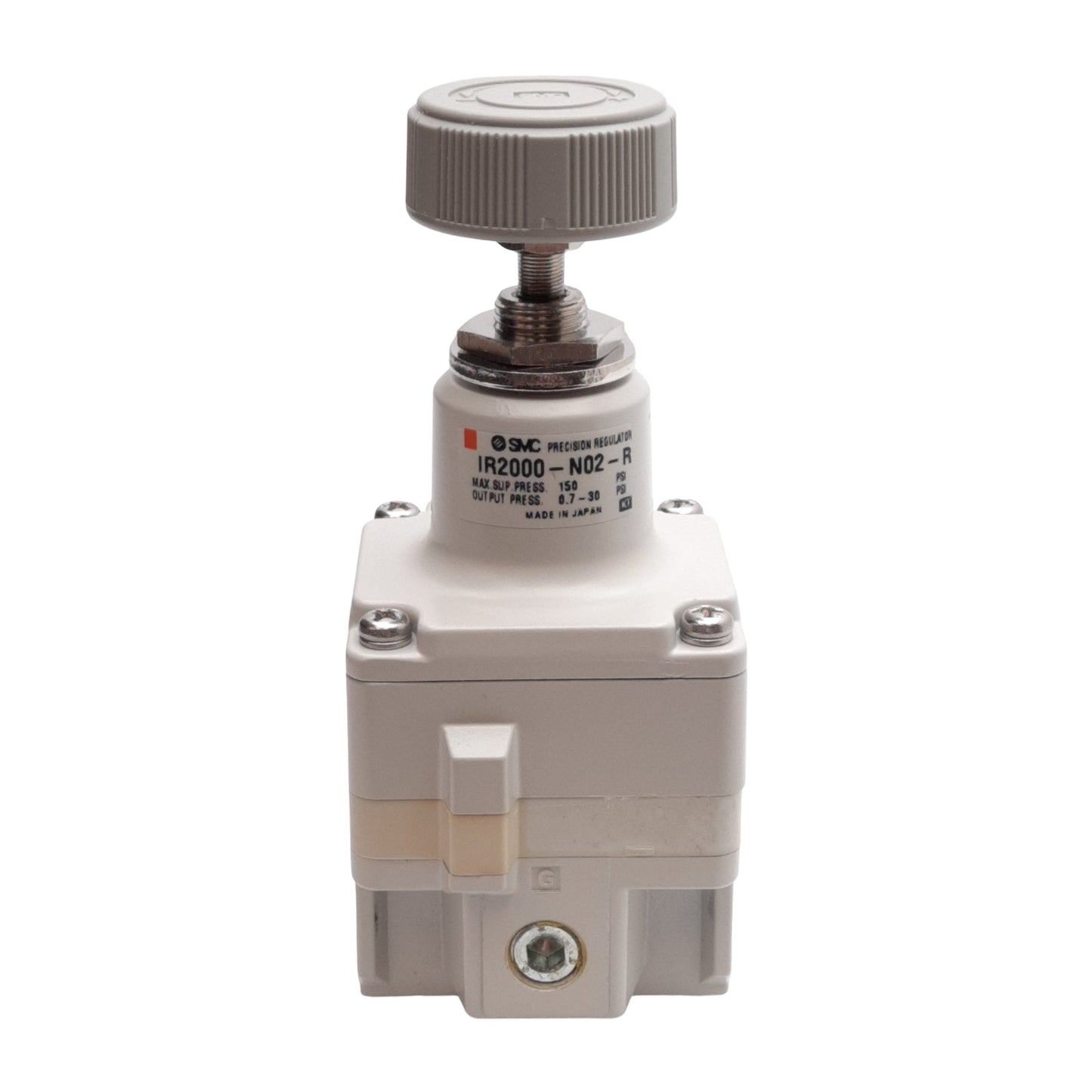 New SMC IR2000-N02-R Precision Regulator, 0.7-30PSI Set, 150PSI Supply, 1/4in NPT