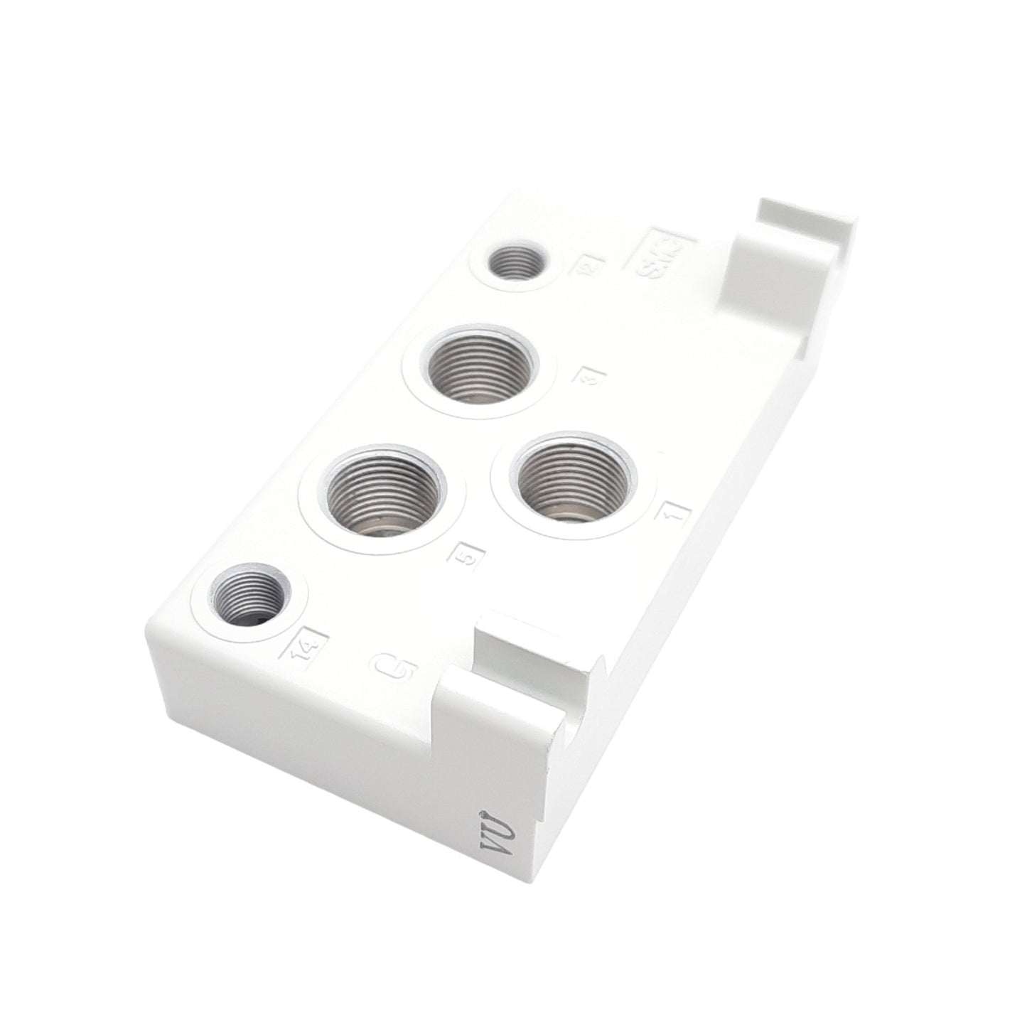 New SMC MES704D-03F End Plate Assembly Left Side, EVS1 Manifolds, G 3/8 & G 1/8