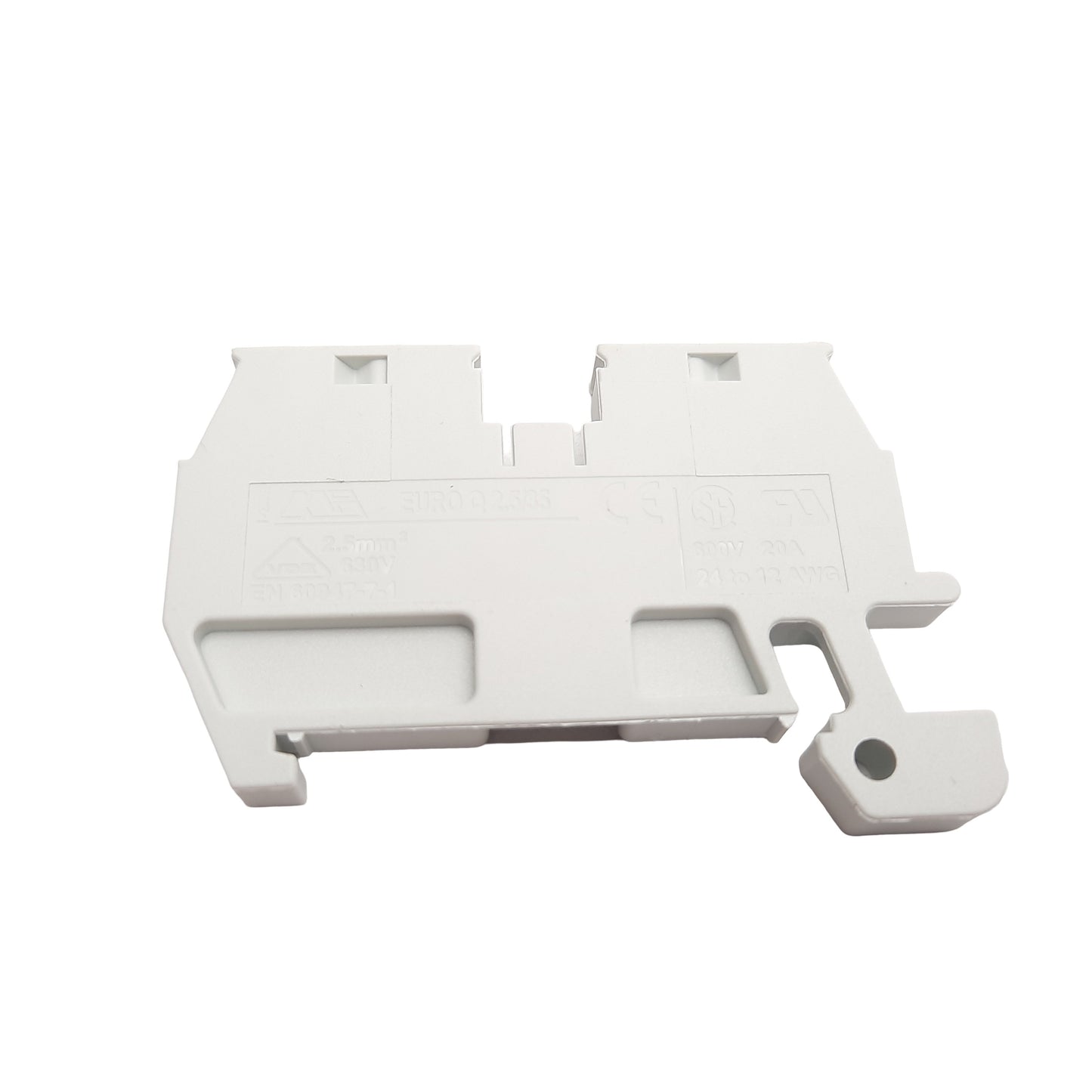 New Lot of 50 DINnectors DN-Q12-A Screwless Terminal Block 35mm DIN Mount, 600V, 20A