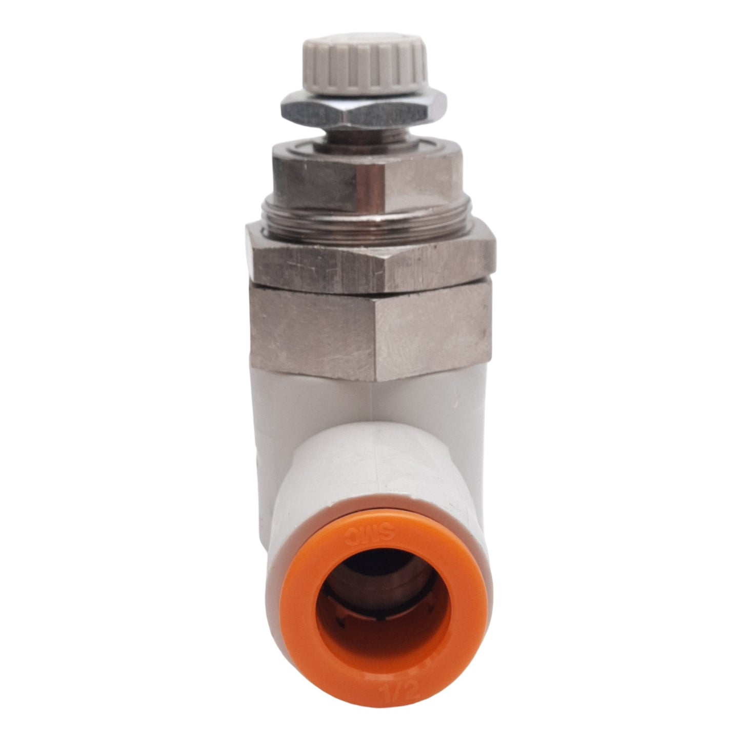 New SMC AS4001F-13-3 Speed Controller Fitting, 0.1-1.0MPa, ø1/2in One-Touch Ports