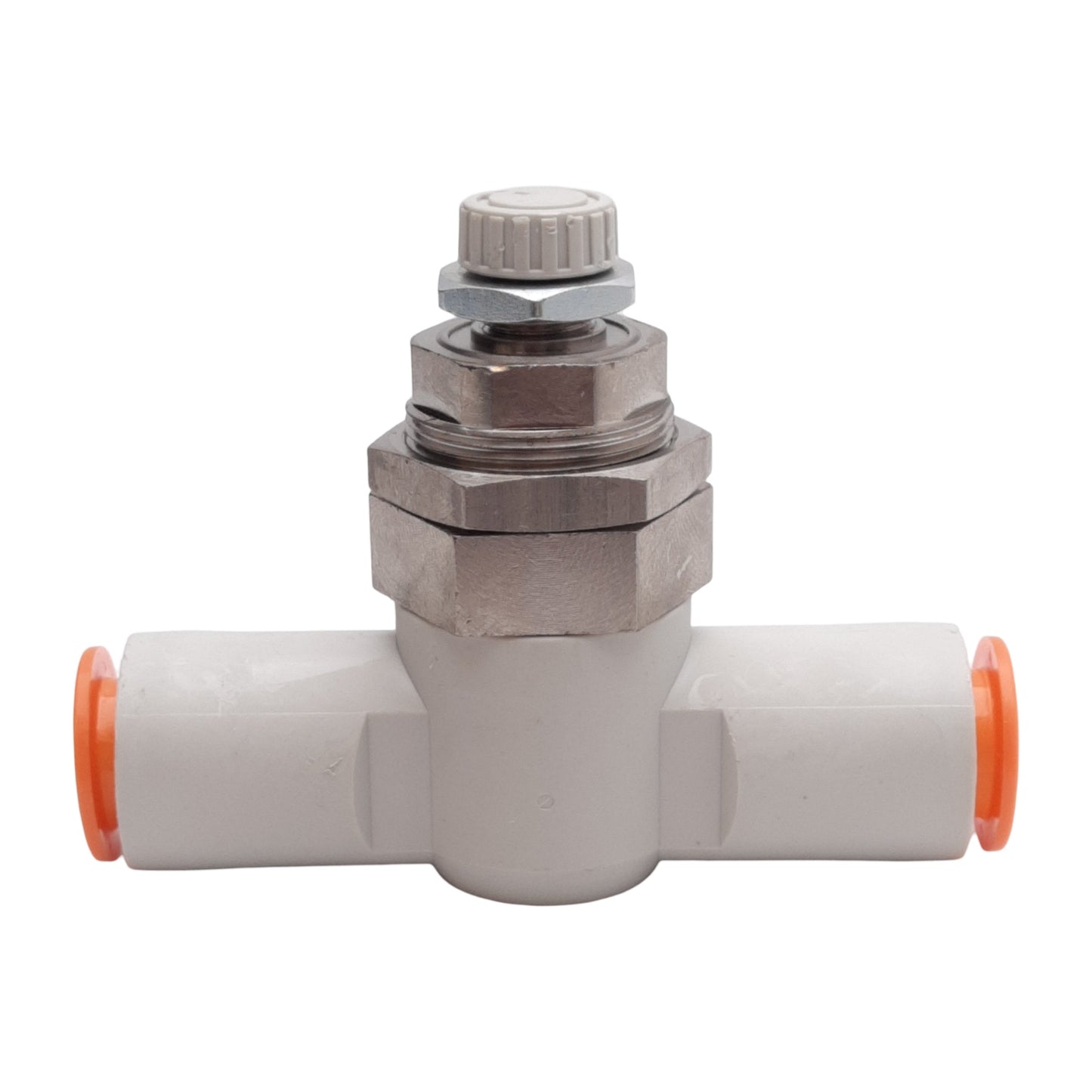 New SMC AS4001F-13-3 Speed Controller Fitting, 0.1-1.0MPa, ø1/2in One-Touch Ports