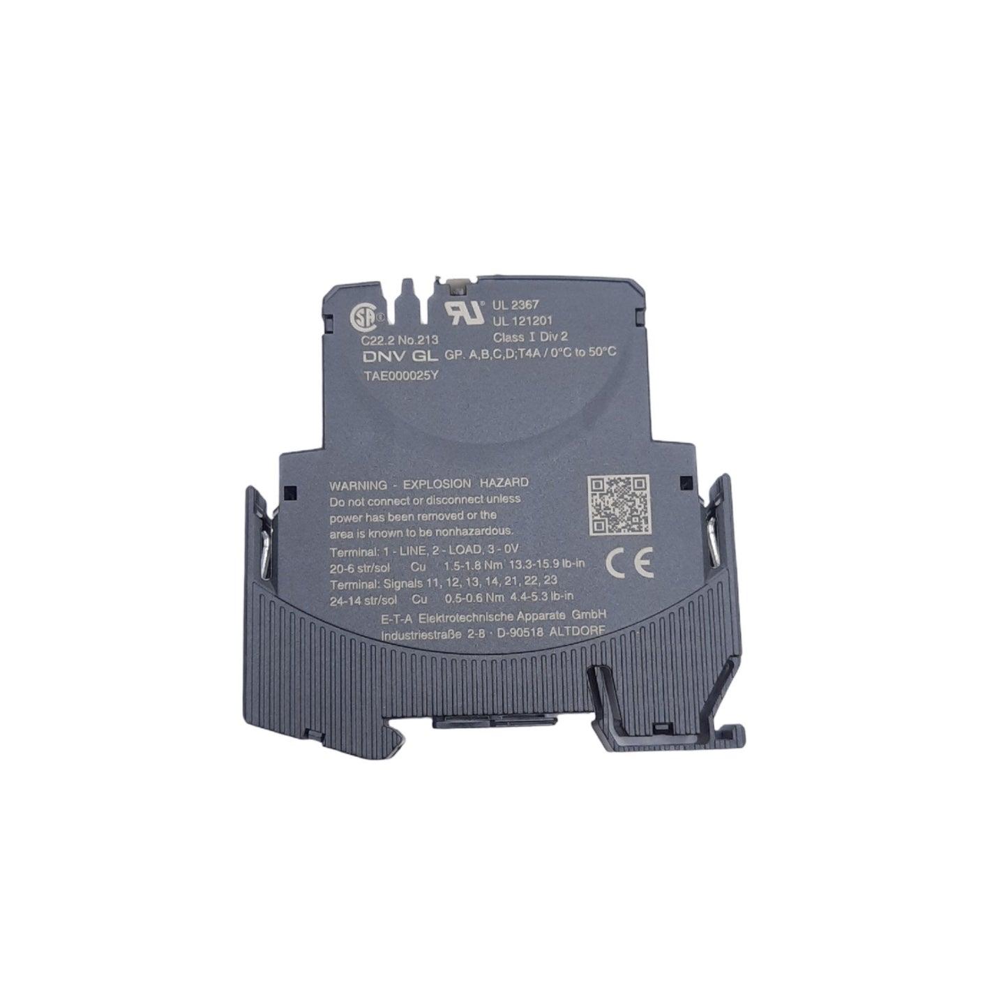 New ETA ESX10-TB-102-DC24V-0.5A Electronic Circuit Protector 24VDC, 1-Pole, 500mA