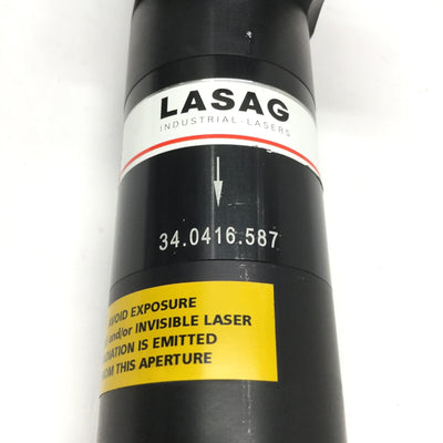 Used LASAG LLBK45 Laser Welding Head w/ Lens Ø45mm 100:100, from SLS CL Pulsed Nd:YAG