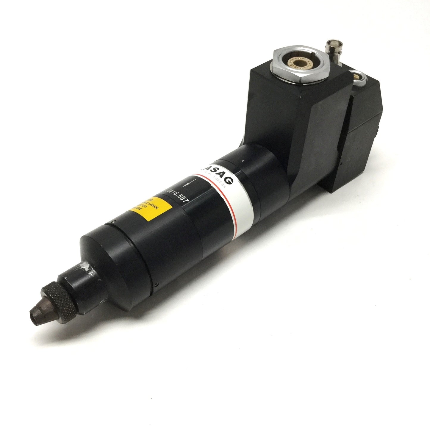 Used LASAG LLBK45 Laser Welding Head w/ Lens Ø45mm 100:100, from SLS CL Pulsed Nd:YAG