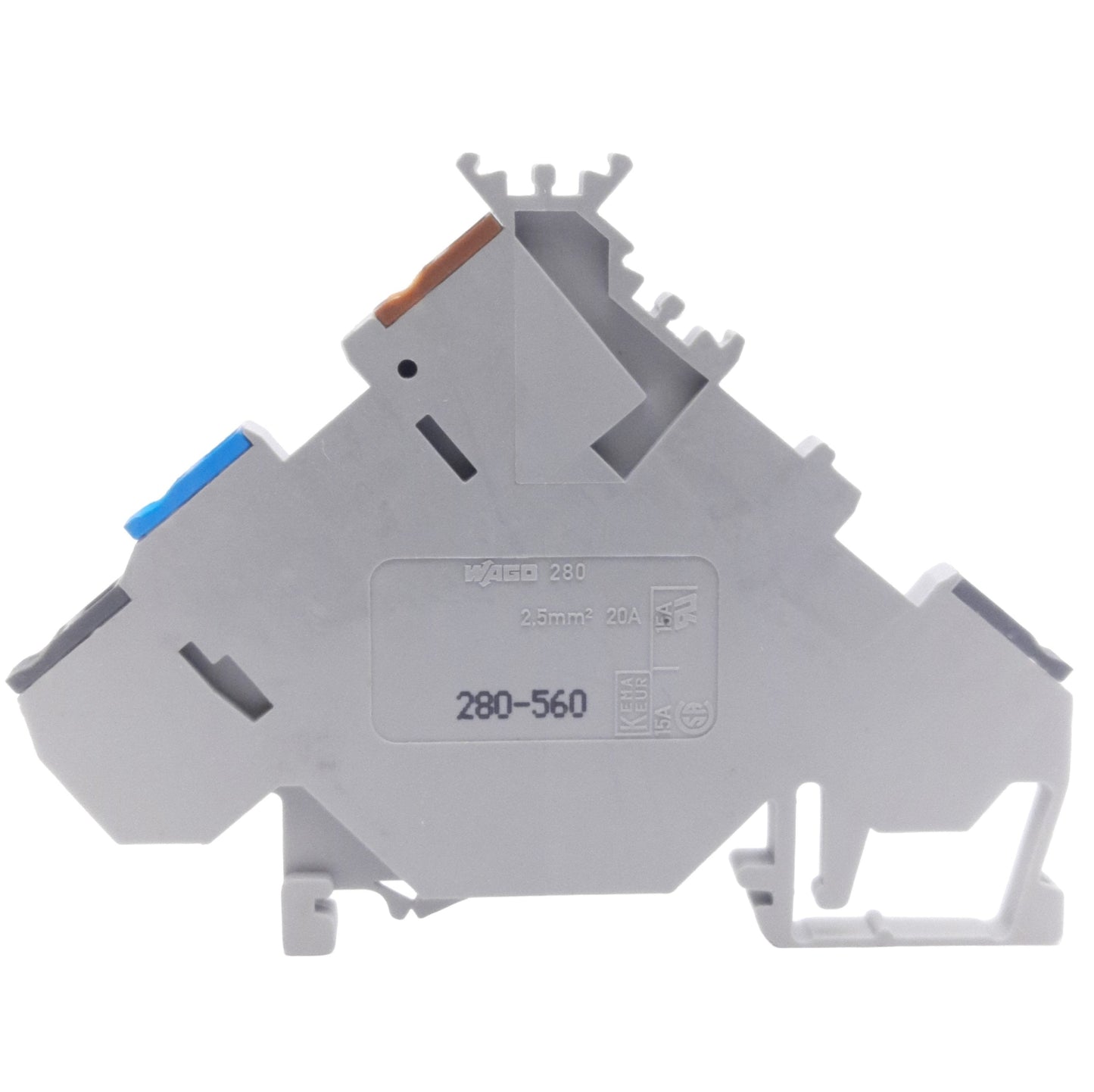 New Lots of 9 Wago 280-560 Terminal Block, 3-Conductor, 3-Level, 400V 20A, DIN Rail