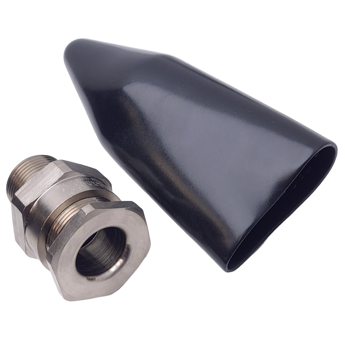 New Peppers A2LBFCK1/NP/25/075NPT Brass Cable Gland w/ PVC Shroud, ø25mm, 3/4 NPT