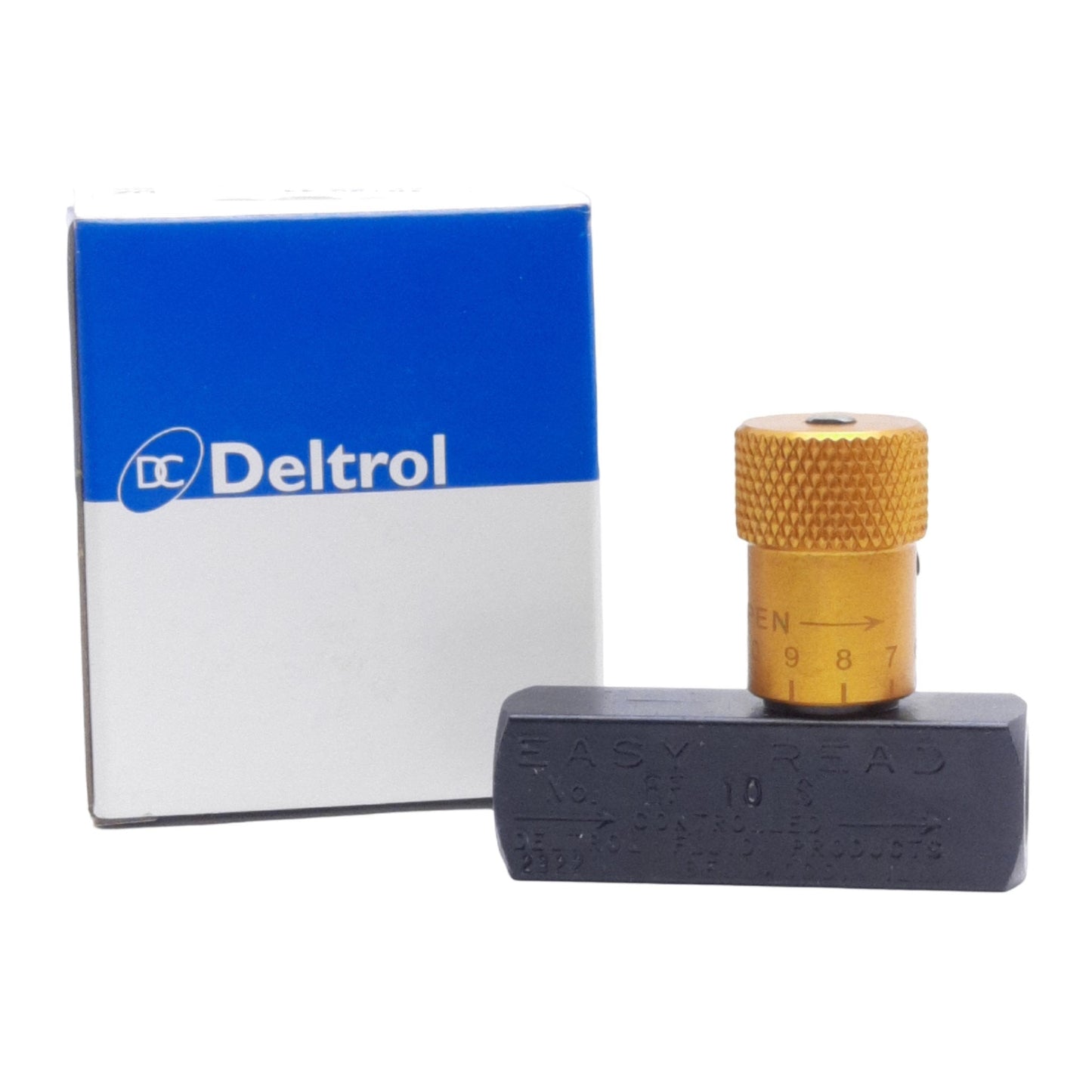New Deltrol EF10S Easy Read Flow Control Valve, Female 1/8in NPTF, 5000psi Max, 3gpm