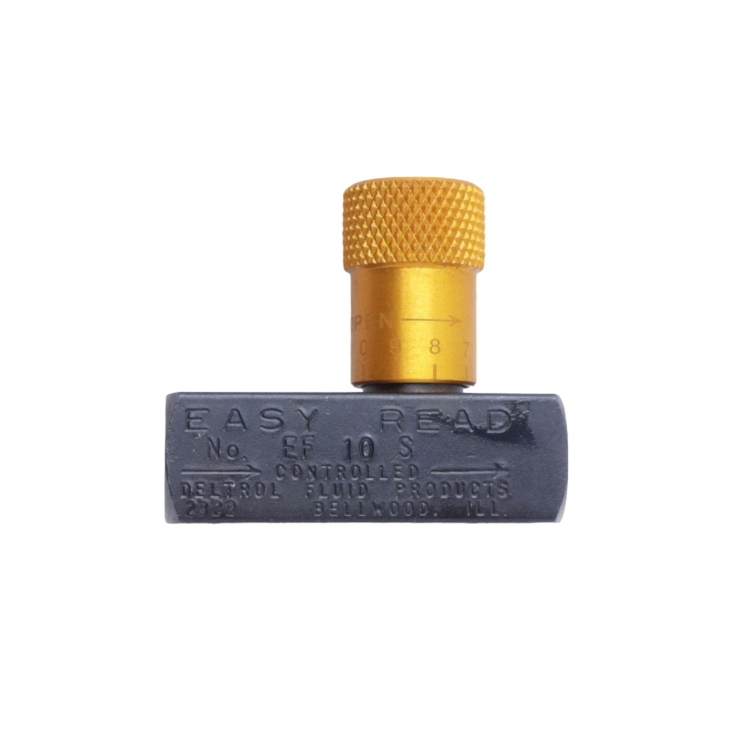 New Deltrol EF10S Easy Read Flow Control Valve, Female 1/8in NPTF, 5000psi Max, 3gpm