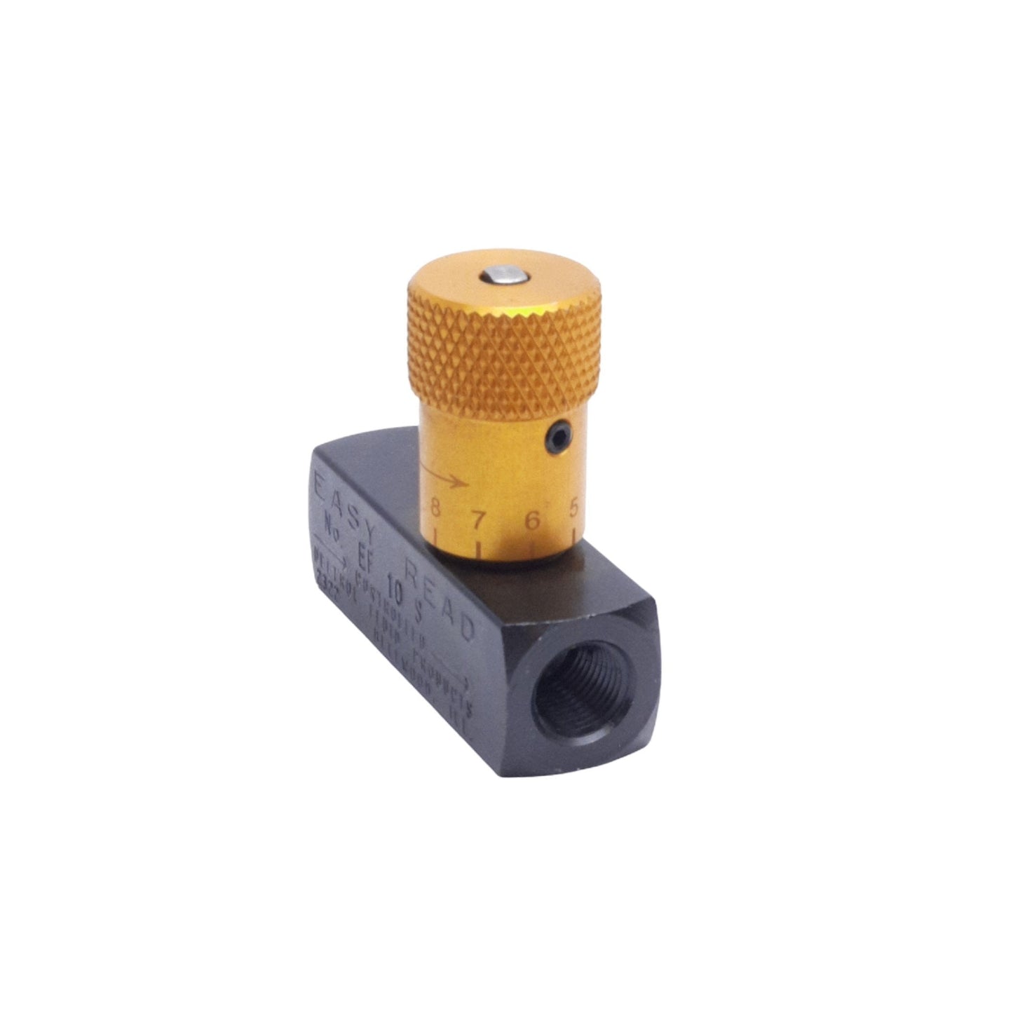 New Deltrol EF10S Easy Read Flow Control Valve, Female 1/8in NPTF, 5000psi Max, 3gpm
