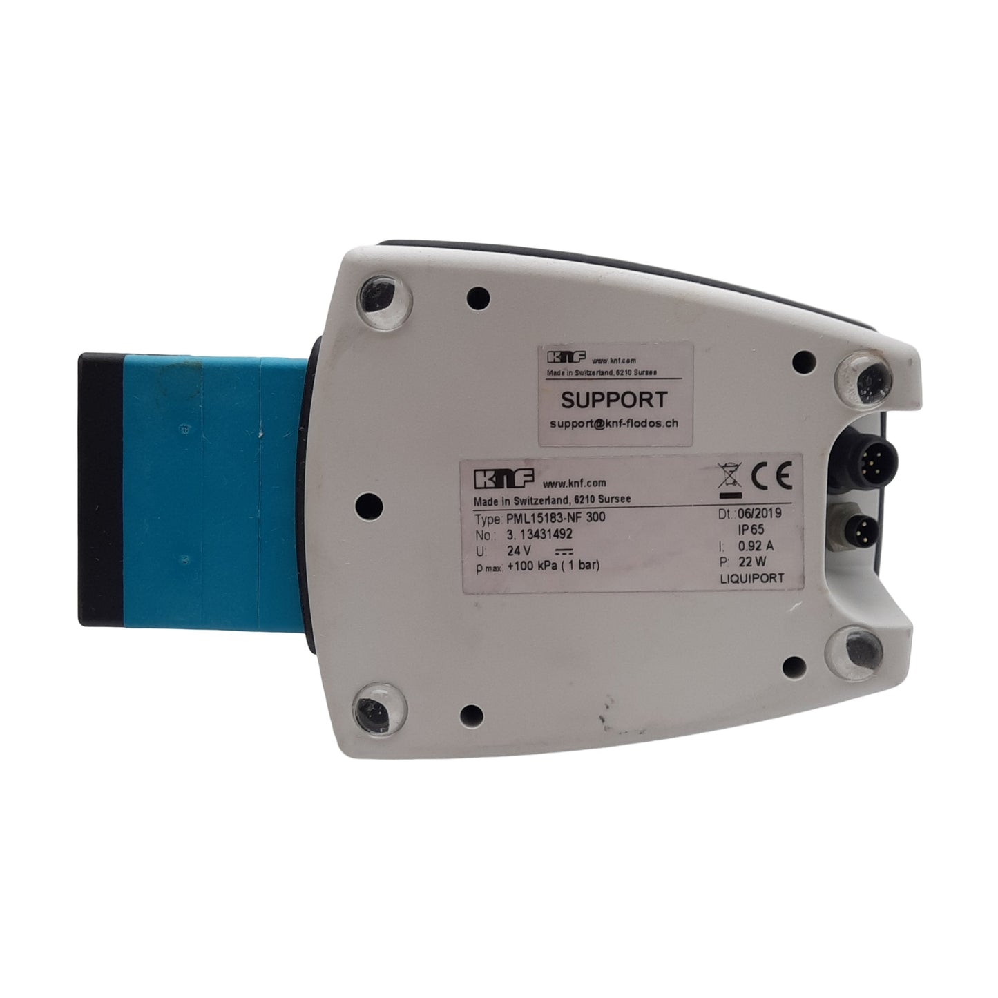 Used KNF NF 300 Liquiport Diaphragm Liquid Transfer Pump, 0.5-3L/min, NPT3/8, 24VDC