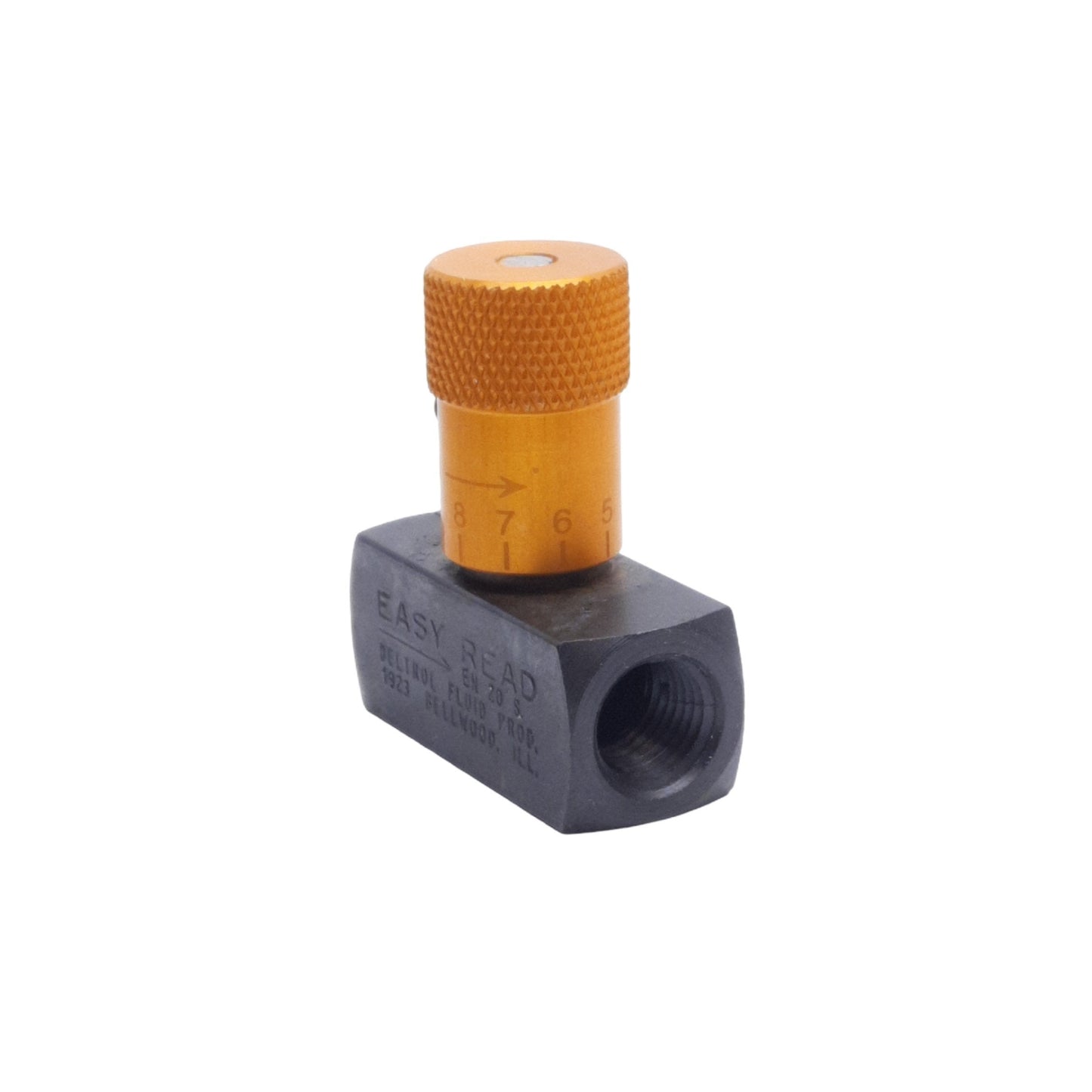 New Deltrol EN20S Easy Read Needle Valve, Female 1/4in NPTF, 5000psi Max, 10gpm