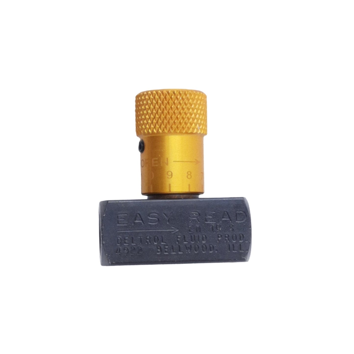 New Deltrol EN10S Easy Read Needle Valve, Female 1/8in NPTF, 5000psi Max, 4.5gpm
