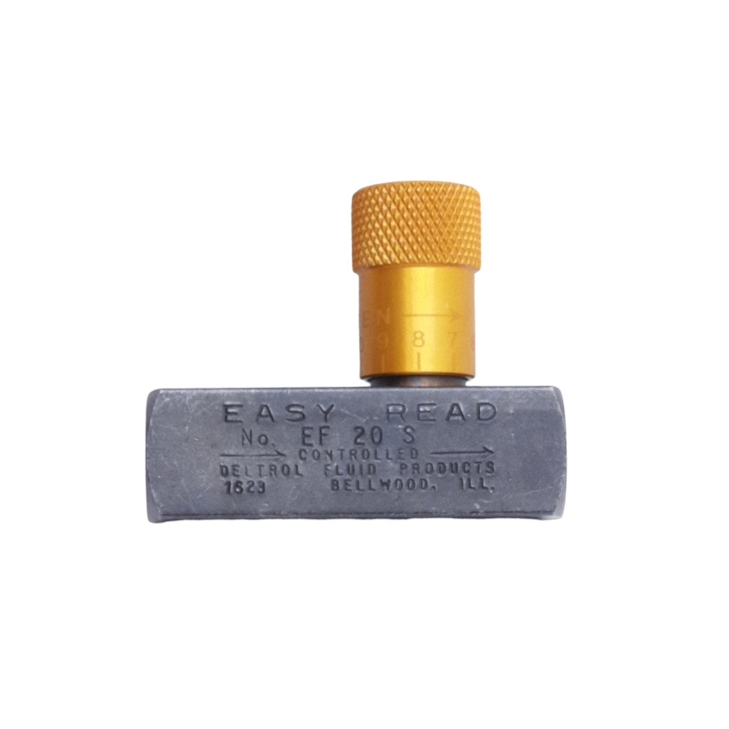 New Deltrol EF20B Easy Read Flow Control Valve, Female 1/4in NPTF, 5000psi Max, 6gpm