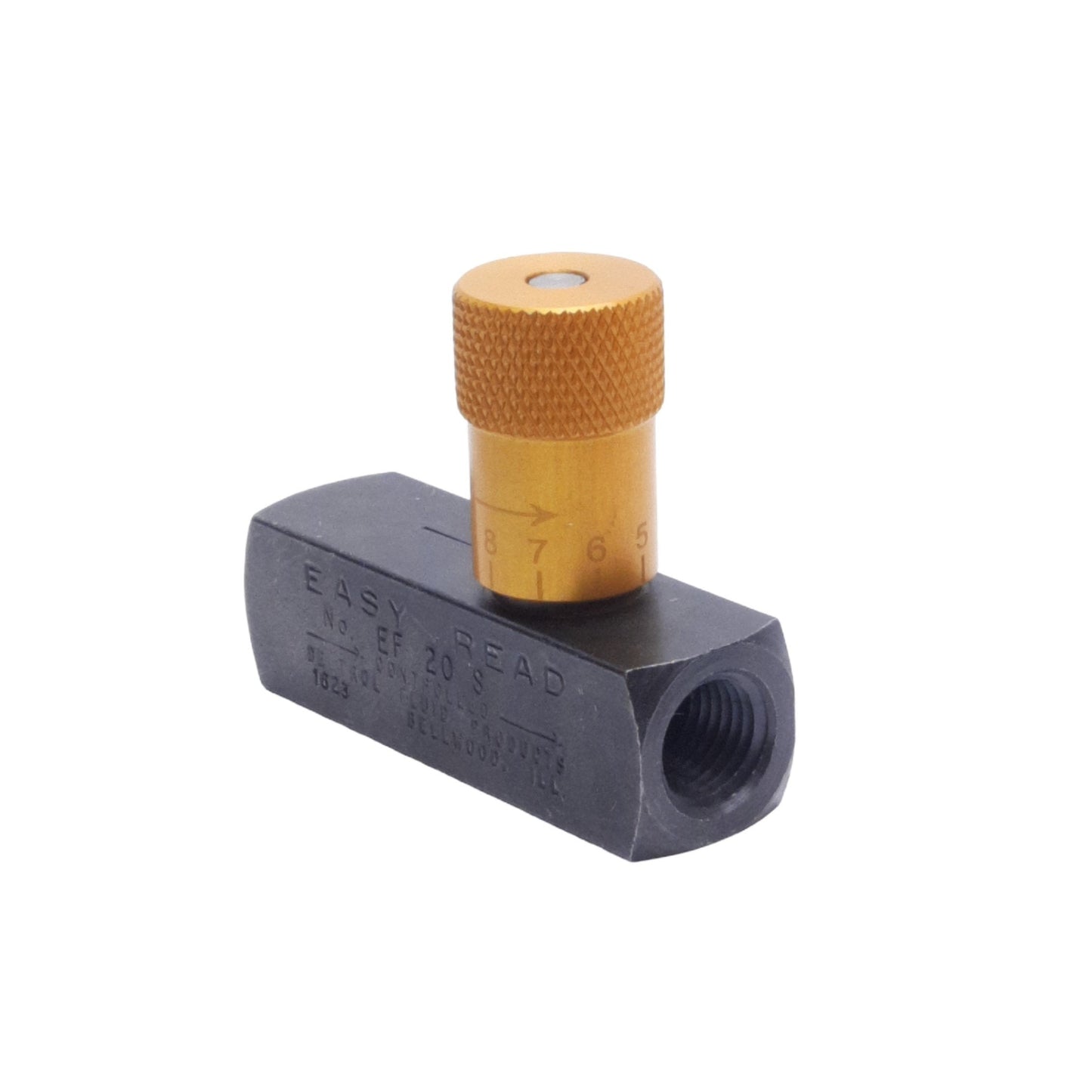 New Deltrol EF20B Easy Read Flow Control Valve, Female 1/4in NPTF, 5000psi Max, 6gpm