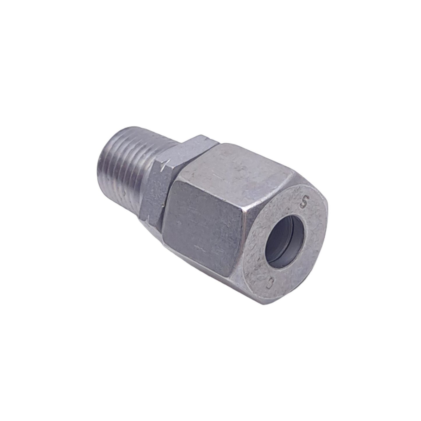 New Brennan D2404-L10-04-SS Straight Coupling, ø10mm, M16x1.5, 1/4 NPT, 315bar Max