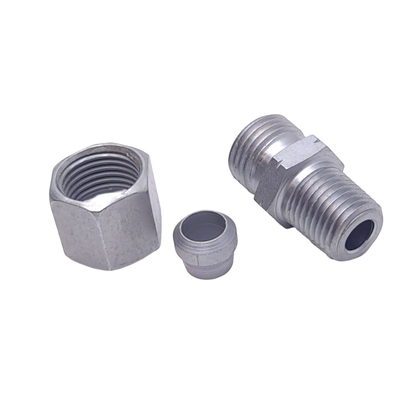New Brennan D2404-L10-04-SS Straight Coupling, ø10mm, M16x1.5, 1/4 NPT, 315bar Max