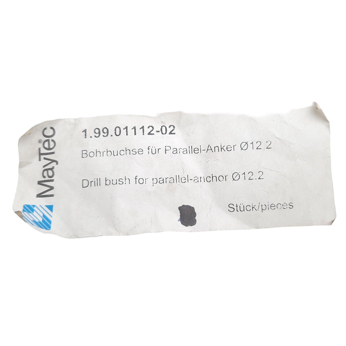 New Maytec 1.99.01112-02 Drill Bushing For Parallel-Anchor ø12.2, L12.2x22x20