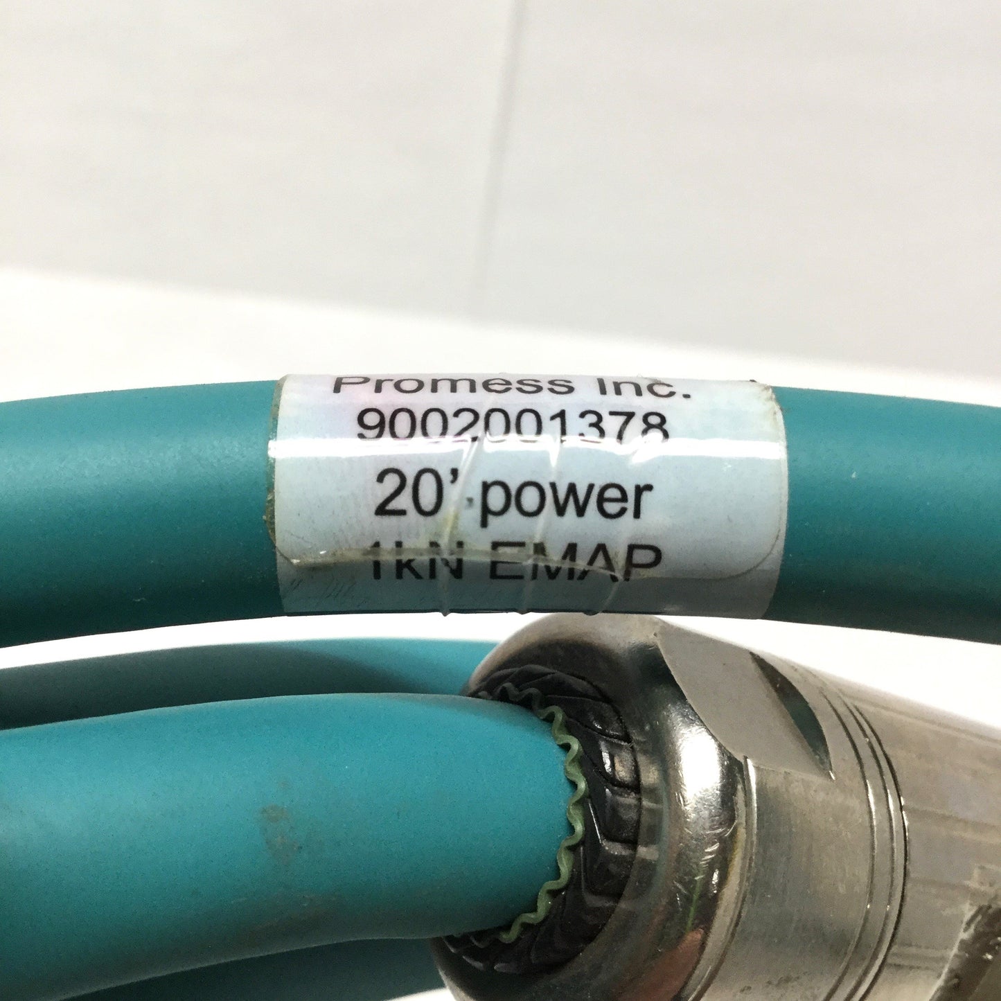 Used Promess 9002001378 EMAP 1kN Servo Press Motor Power Cable, 20ft