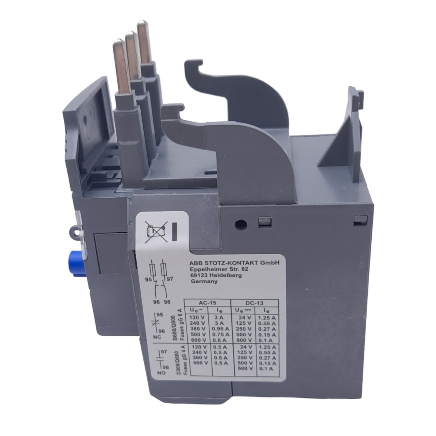 New ABB TF42-3.1 Thermal Overload Relay for AF Contactors, 3-Pole, 2.3-3.1A, 600V