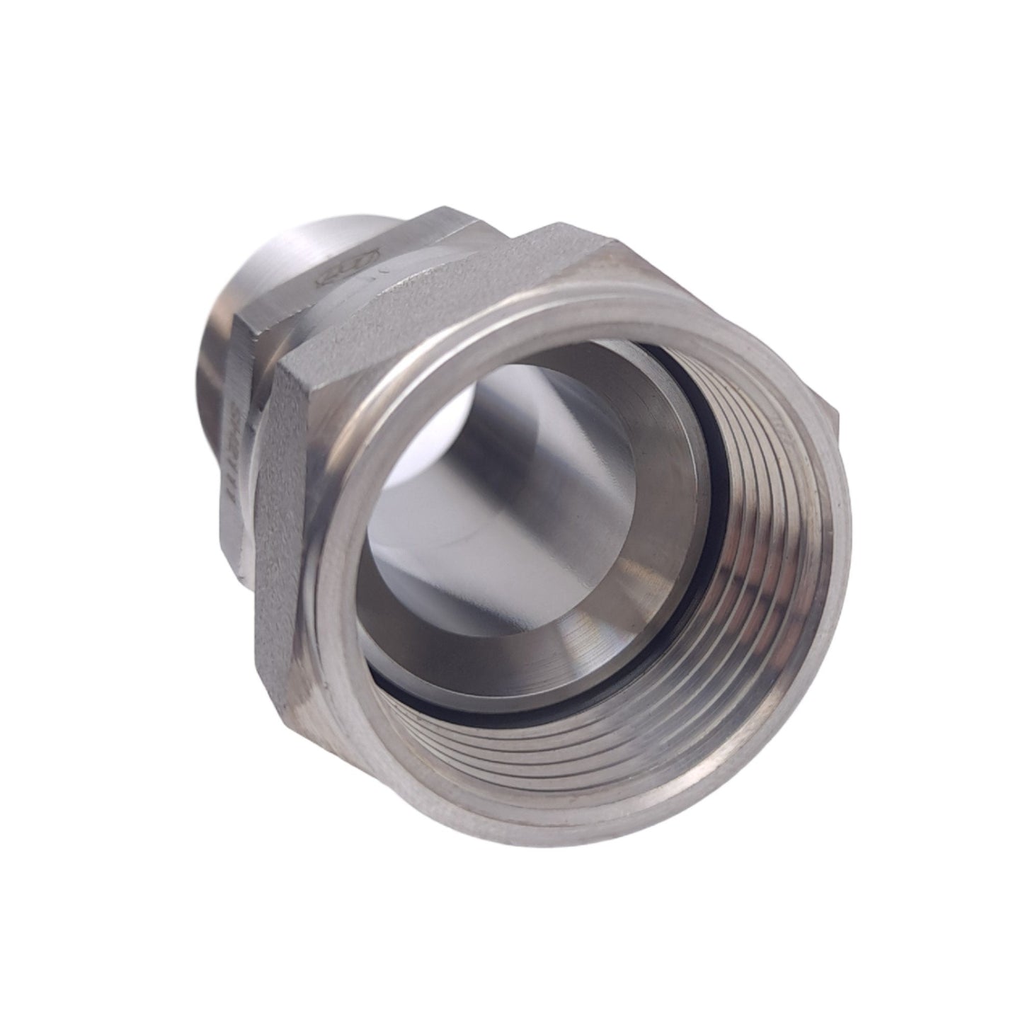 New Brennan 6505-06-06-SS Stainless Steel Adapter, 9/16 JIC to 3/8 NPTF, 6000PSI