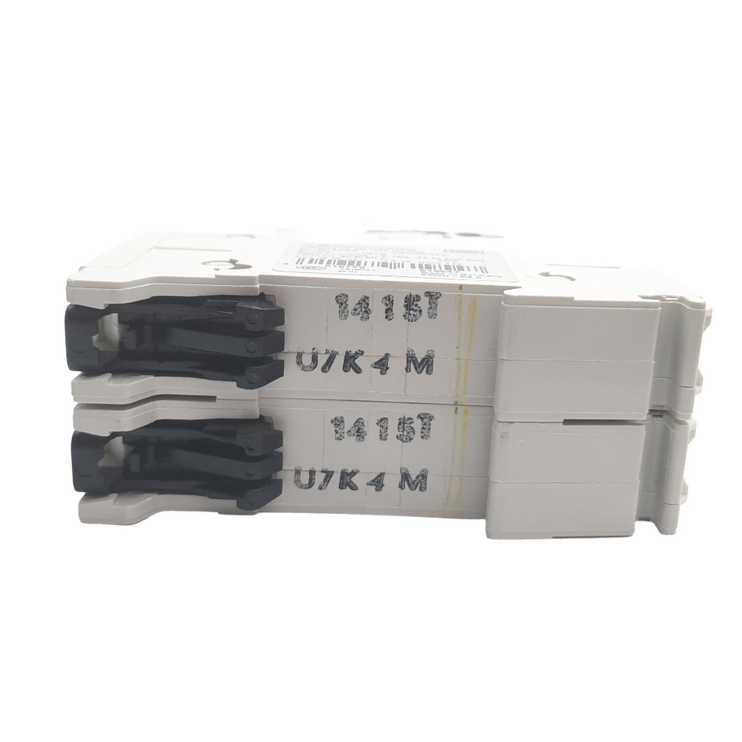 Used ABB S202U-K4A Circuit Breaker, 2 Pole, 4A, 240VAC Max, K Curve, DIN Rail