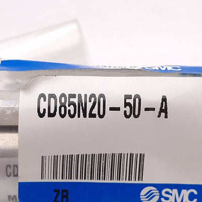 New SMC CD85N20-50-A ISO Pneumatic Cylinder, ø20mm Bore, 50mm Stroke, 1.0MPa, G1/8