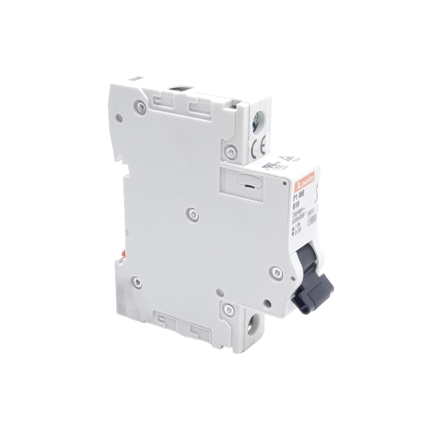 New Lovato P1MB1PB10 Circuit Breaker, 230/400VAC, 80VDC, 10A, 1-Pole, DIN Rail