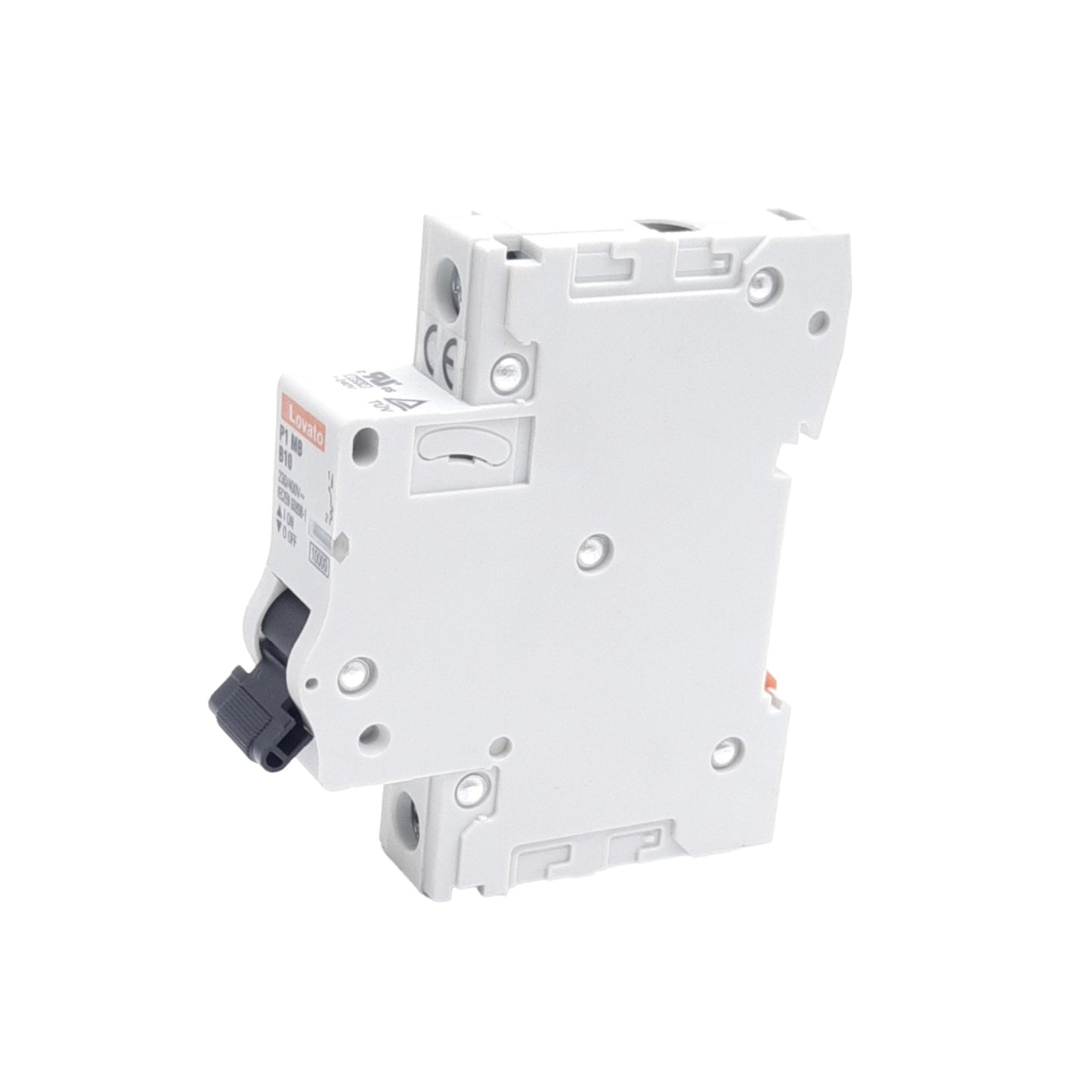 New Lovato P1MB1PB10 Circuit Breaker, 230/400VAC, 80VDC, 10A, 1-Pole, DIN Rail