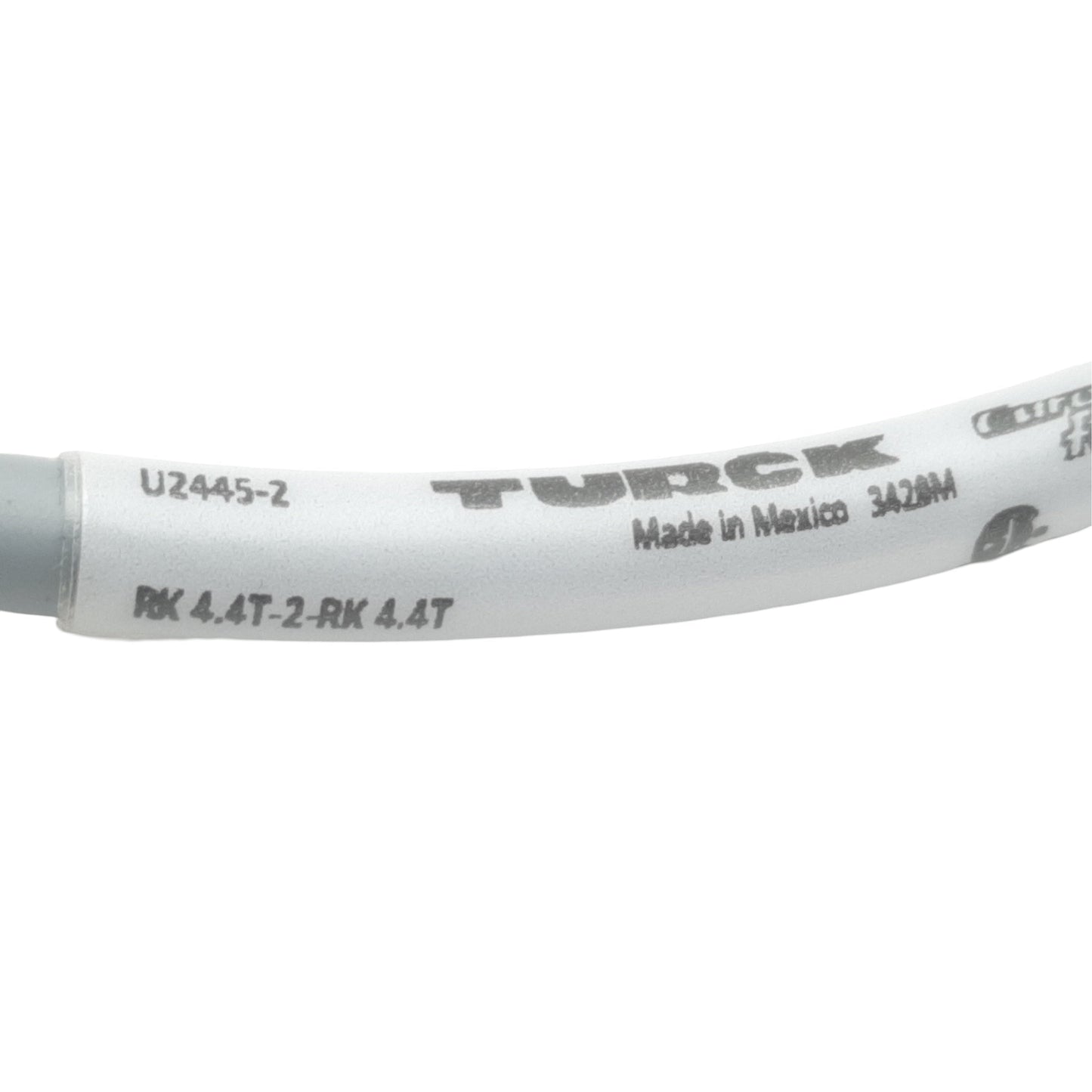 New Turck RK4.4T-2.6-RS 4.4T Extension Cable M12 4-Pin F to M12 4-Pin F, 250V 4A