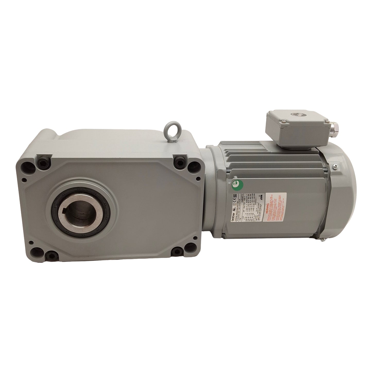 New Brother F3S45N100-MV6AENX Gearmotor, 100:1 1HP 3Ø 208/230/460VAC, ø1.6875" Bore