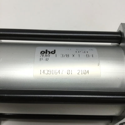Used PHD AVRF 1-3/8 X 1-D-E-P-R Pneumatic Tie-Rod Cylinder 1-3/8" Bore, 1" Stroke