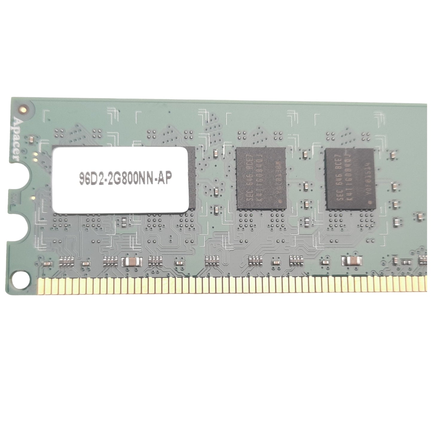 New Apacer 96D2-2G800NN-AP Memory Module DDR2, 2 GB DIMM, 400MHz, Unbuffered Non-ECC