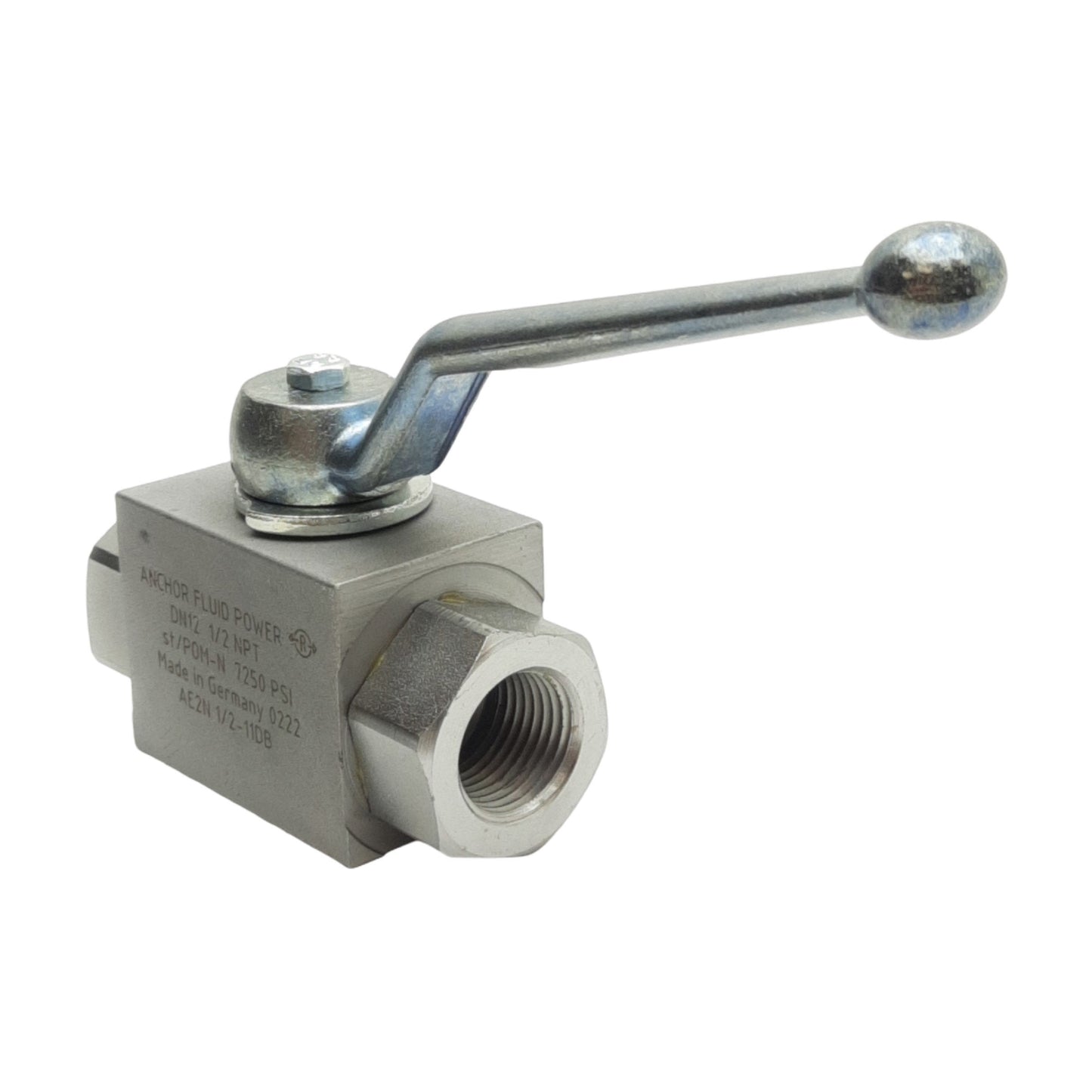New Anchor Fluid Power AE2N1/2-11DB 2 Way Ball Valve DN12 1/2" NPT Female, 7250PSI