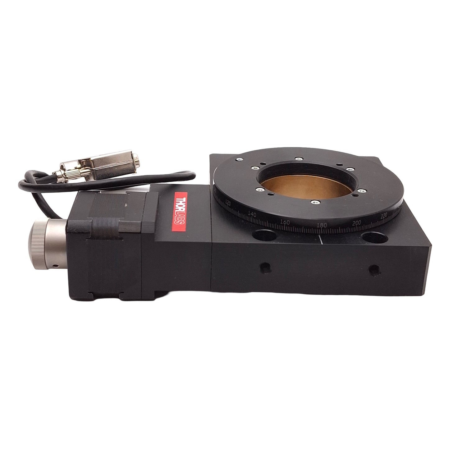 Used Thorlabs NR360S NanoRotator Stage, 360° Rotation, SM2-Threaded Center, 48VDC