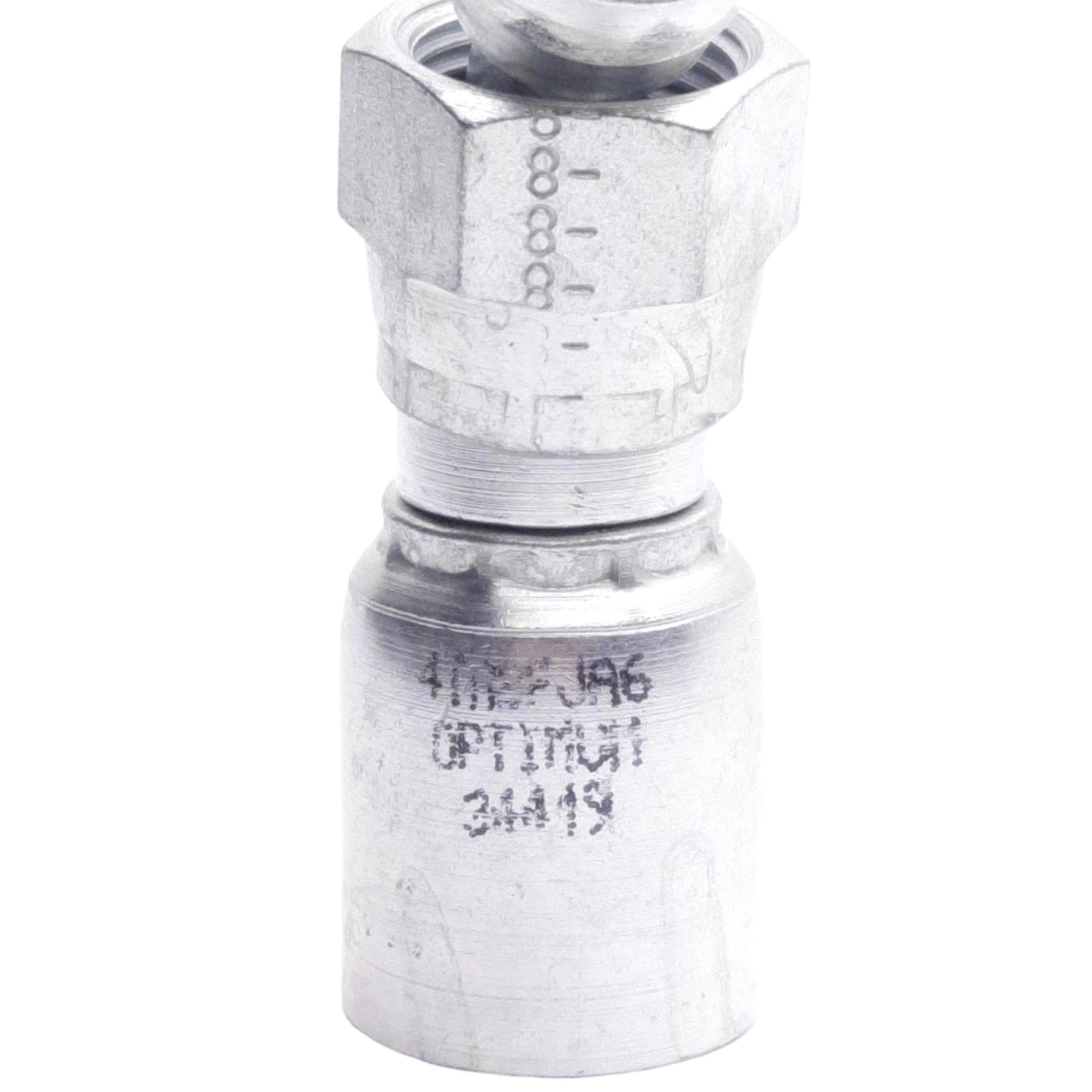 New Lot of 3 Danfoss 4TA8FJA6 Crimp Fitting 45°, 7/8" JIC/37° Female Swivel -06 Hose