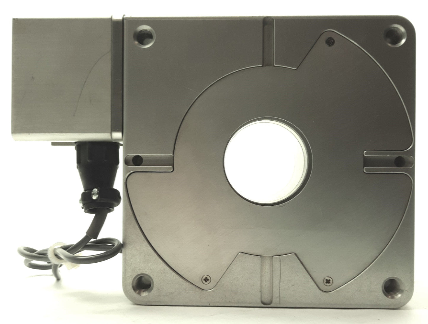 Used Amada LASER Cabinet Rotary Positioner Table 5" Dia, Ratio: 20:1, NEMA 23