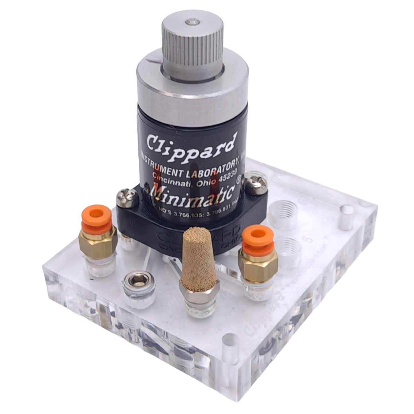 Used Clippard R-341 Minimatic Pneumatic Valve, 3-Way Delay Out, 250 L/min, 150PSIG
