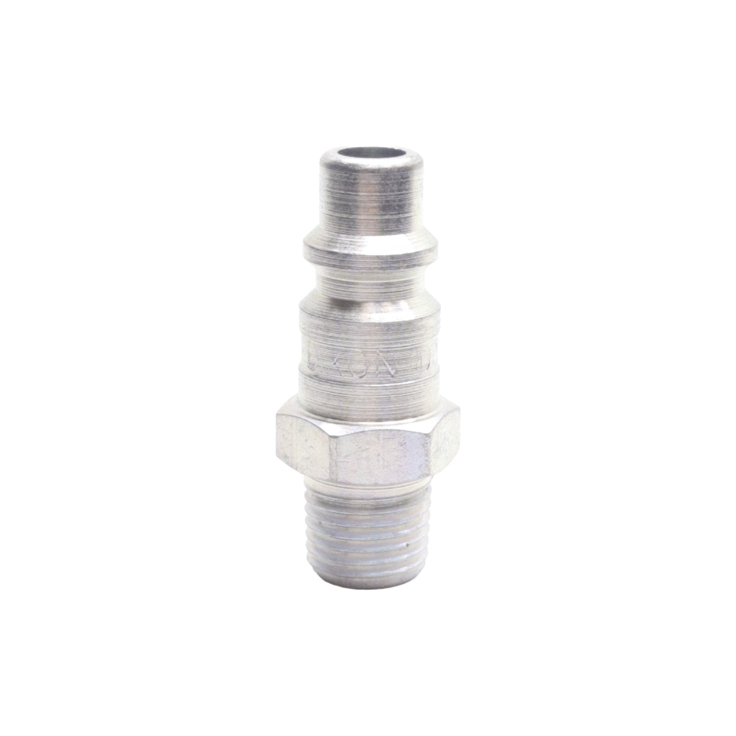 New Lot of 8 Dixon D3M2 Pneumatic Steel Plug, 1/4in Male NPTF, 500PSI, 3/8in Body