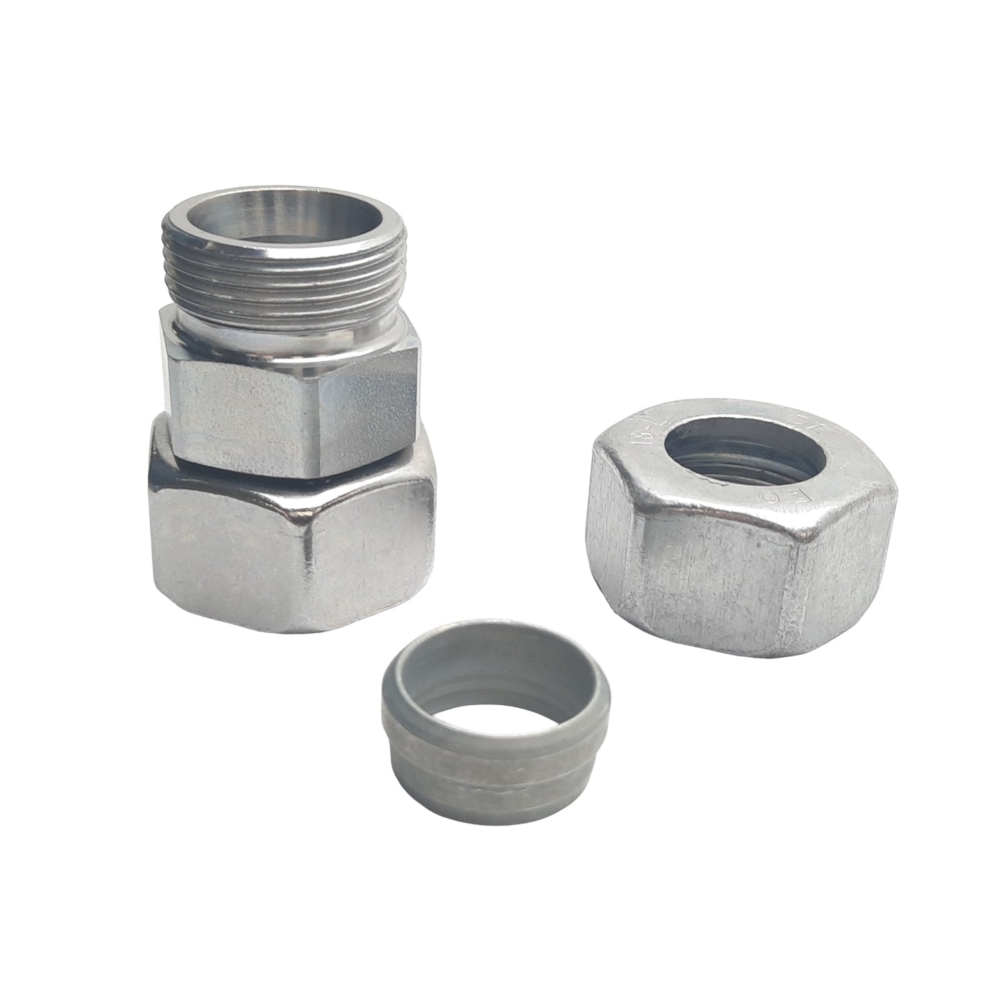 New Parker DA18LCF Distance Swivel Adapter 18mm 24° Cone End To M26x1.5, 400 bar