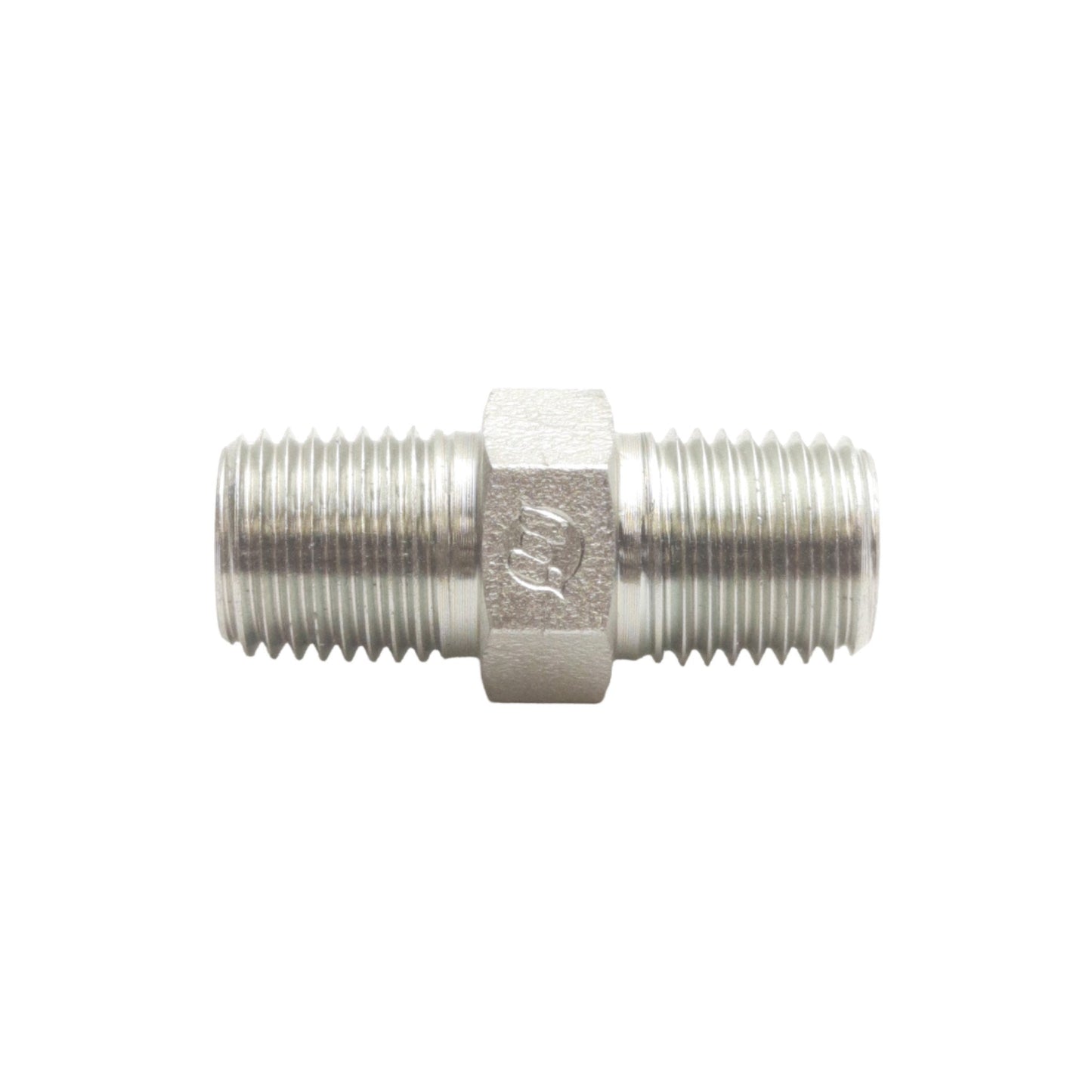 New Lot of 10 Brennan 5404-04-04 Straight Adapter, 2 x 1/4" Male Rigid NPTF, 6000PSI