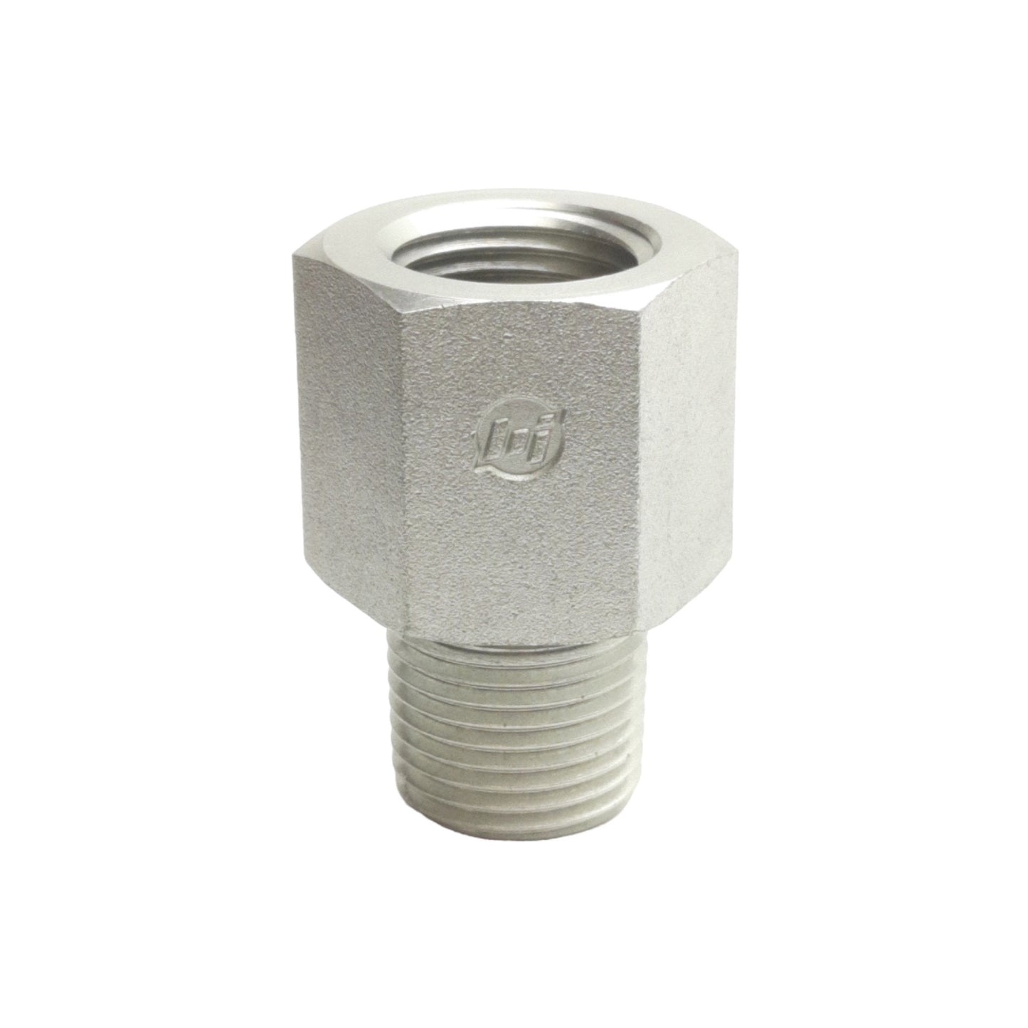 New Brennan 7040-08-08 Straight Adapter, 1/2in Female NPT, 1/2in Male BSPT, 5000PSI