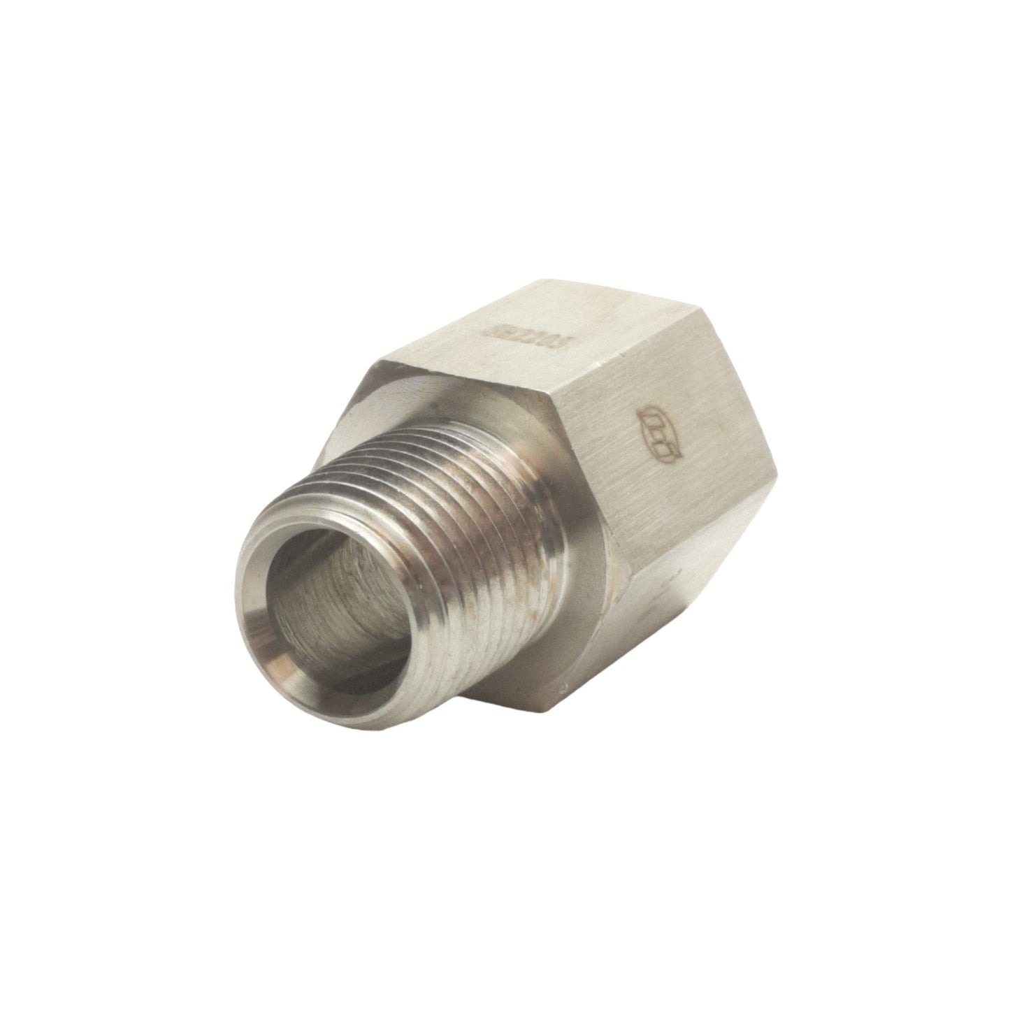 New Brennan 5405-08-08-SS Straight Adapter, 1/2" Male NPTF 1/2" Female NPTF, 5000PSI
