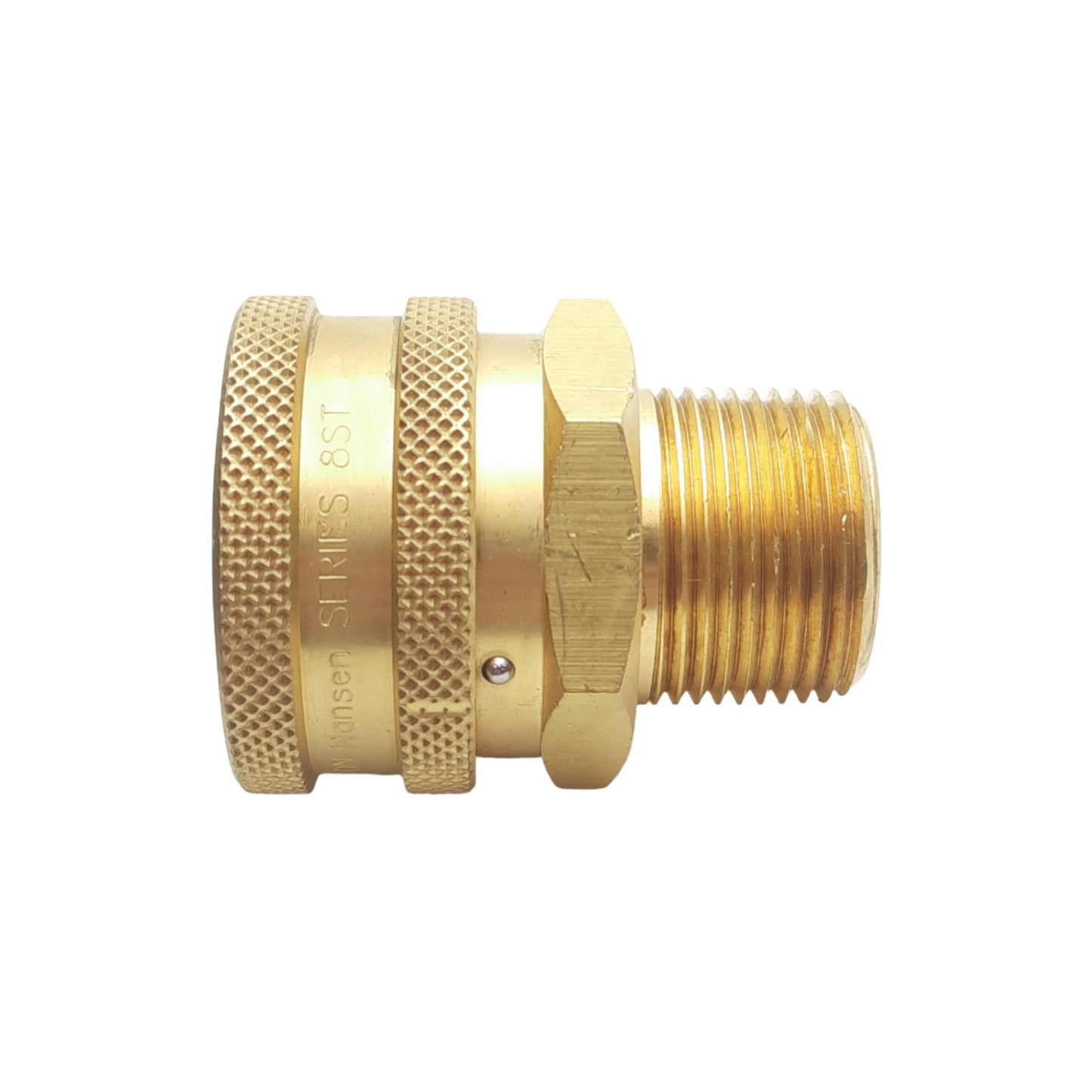 New Eaton Hansen 8S35 Straight Through Coupling, 1in Male NPTF, 1in Body Size