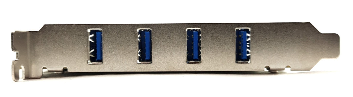 Used Vecow UE-1008 8-Port USB 3.0 Card, PCIe x4, 4x Renesas ?PD720202 Controllers