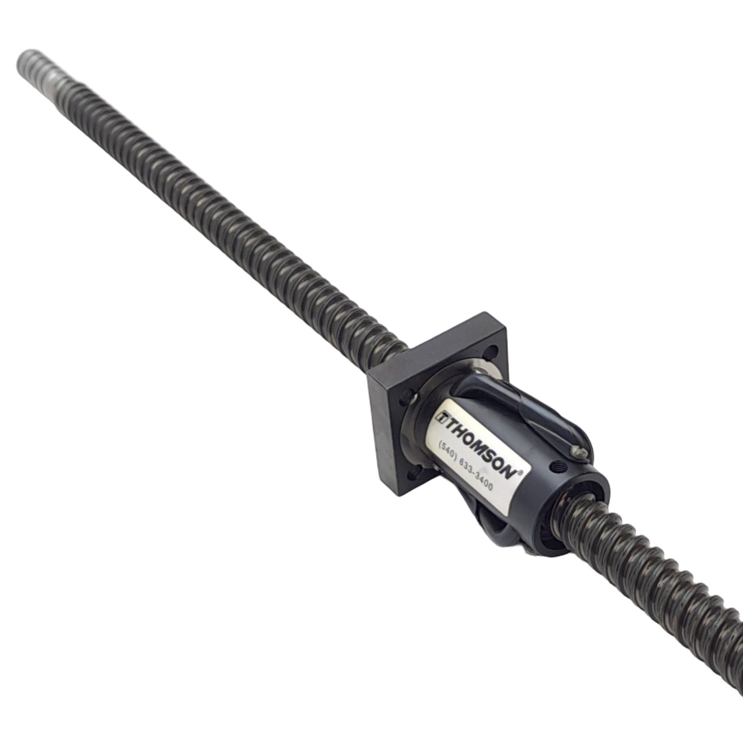 Used Thomson Linear Ball Screw Assembly, ø18mm, 15mm Lead, 24in Stroke, 30mm Shoulder