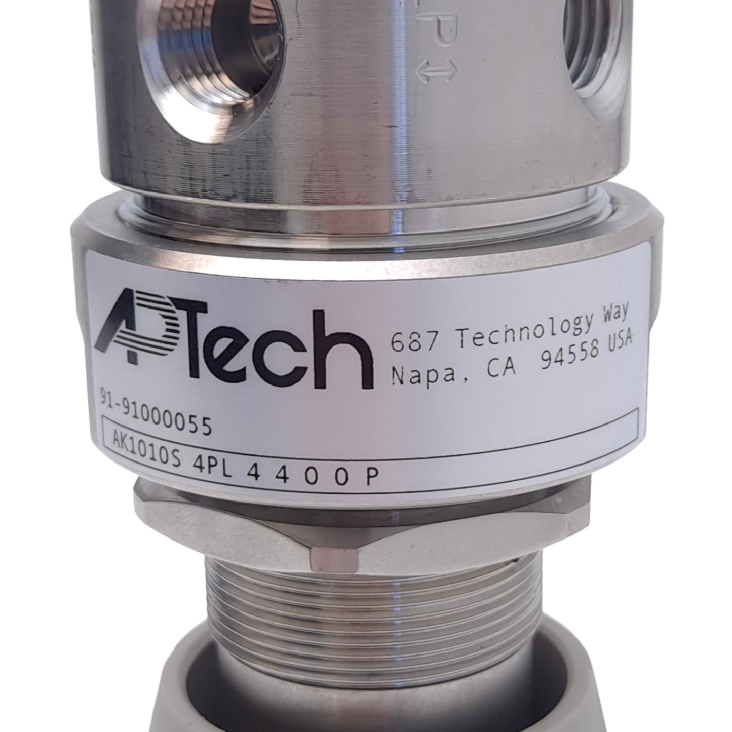New APTech AK1010S 4PL 4400P Pressure Regulator, 1/4in NPT, 3500PSIG In, 100PSIG Out