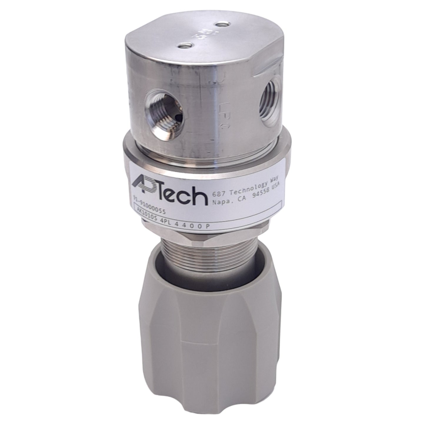 New APTech AK1010S 4PL 4400P Pressure Regulator, 1/4in NPT, 3500PSIG In, 100PSIG Out