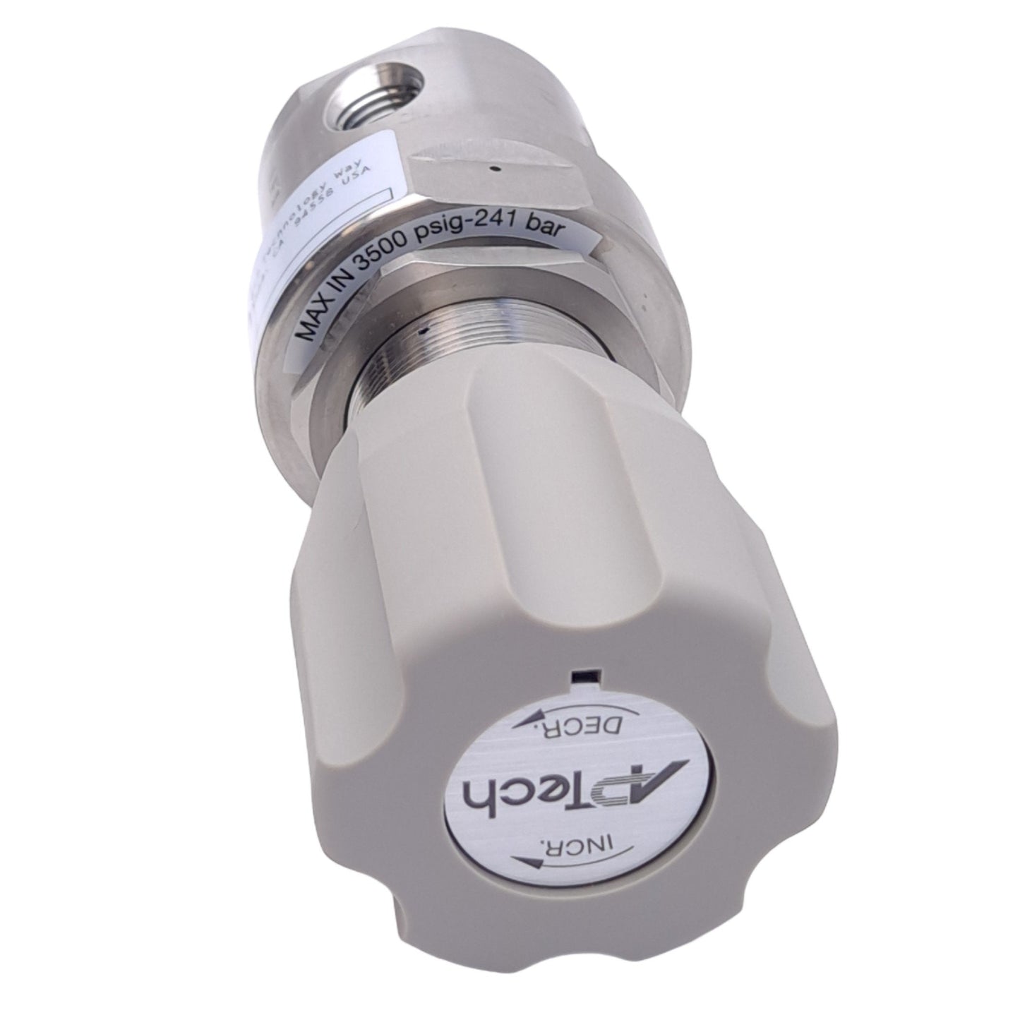 New APTech AK1010S 4PL 4400P Pressure Regulator, 1/4in NPT, 3500PSIG In, 100PSIG Out